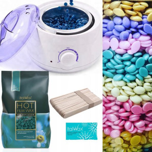 DEPILACJA AROMA ITALWAX 4X wosk twardy PODGRZEWACZ