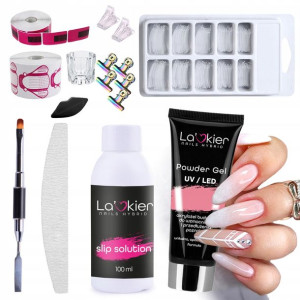 Zestaw budujący POWDER GEL La'kier akrylożel 30ml