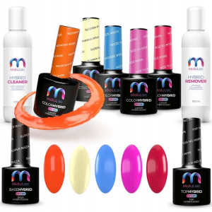 9x MaluLac lakiery hybrydowe BAZA TOP CLEANER ACET