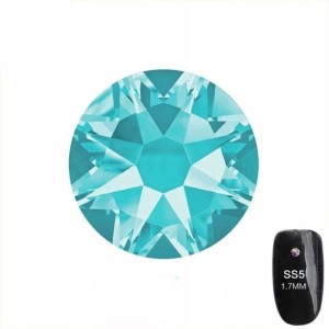 Cyrkonie szklane szlifowane Aquamarine SS5 50 sztu