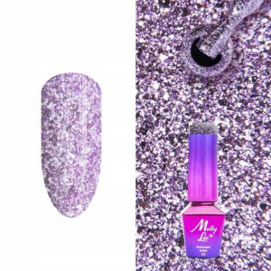 Lakier hybrydowy MollyLac Luxury Glam Shimmy Viole