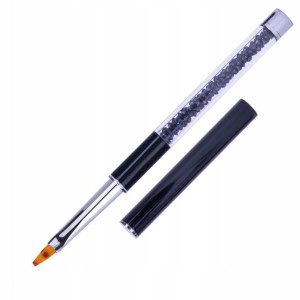 Pędzelek do ombre zdobień Glam Line cyrkonie czarn