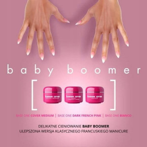 Zestaw Silcare Baby Boomer - 3 x 5g Cover French,
