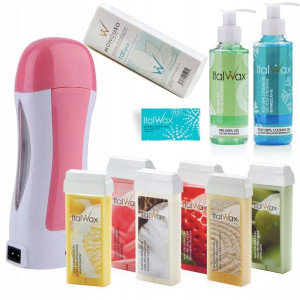 Zestaw PODGRZEWACZ depilacja 6x WOSK W ROLCE AROMA