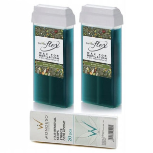 Depilacja zestaw 2x wosk ItalWax Algae Algi Flex p