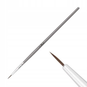 PĘDZELEK DO ZDOBIEŃ Nail Art Brush 0 11mm srebrny