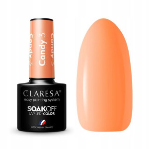 Claresa Lakier Hybrydowy CANDY 3 ORANGE pomarańcza