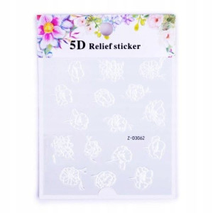 Naklejka do paznokci 5D Biżuteria Akrylowe ZD3062