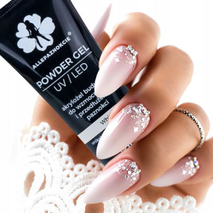 Allepaznokcie Powder Gel White 50ml akrylożel