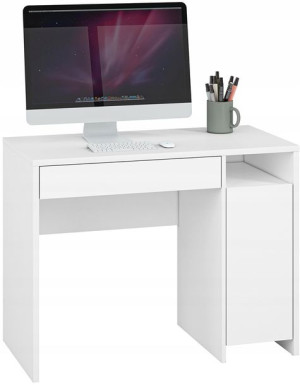 Małe biurko 102cm z szufladą 2 kolory | blat 22 mm