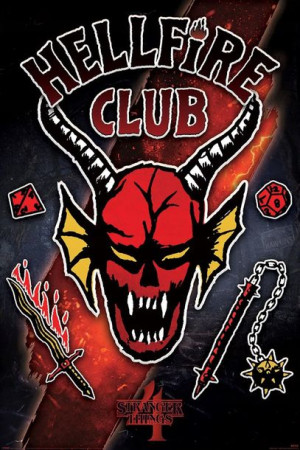 Plakat Stranger Things 4 Hellfire Club 61x91,5cm /