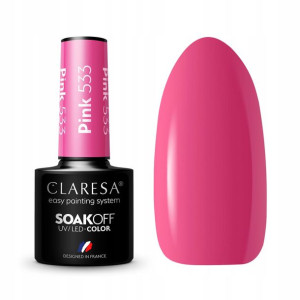 Claresa lakier hybrydowy róż PINK 533