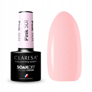 Claresa hybryda jasny róż drobinki PINK 501
