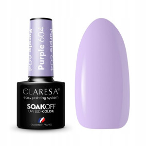 Claresa Lakier hybrydowy liliowy fiolet PURPLE 604