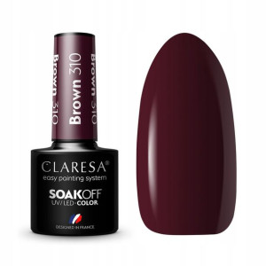 Claresa Lakier hybrydowy bordowy ciemny BROWN 310