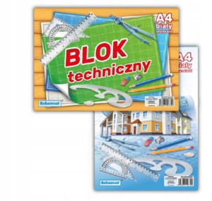 Blok Techniczny SCHEMAT A4 Biały