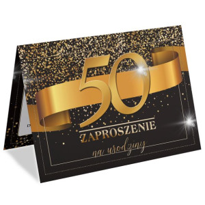 Zaproszenia na 50 Urodziny A6wz56
