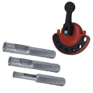 Dedra Zestaw Wierteł Diamentowych 6,8,10mm + System Chłodenia Ded1568