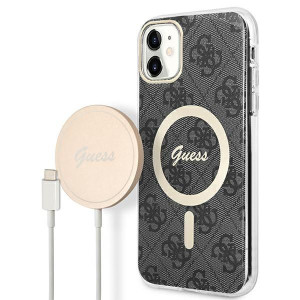 Zestaw Guess etui + ładowarka bezprzewodowa GUBPN61H4EACSK Apple iPhone 11