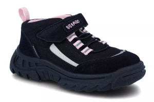 Buty trekkingowe dziewczęce Befado 515X001 czarny membrana TREK WATERPROOF