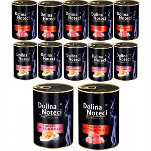 Mix smaków Dolina Noteci Premium Kot 24x400 g