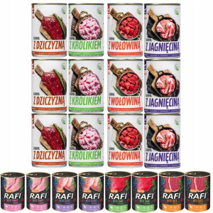 Rafi Tuftuf Karma Mokra Mix Smaków 20x400g Puszka