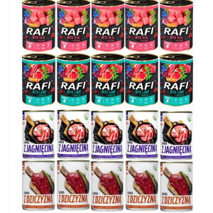 Karma mokra PSA mix TUFTUF Rafi Junior 20x400g