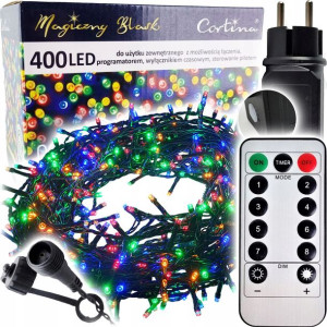 Lampki Choinkowe 400 Led Timer Sterowanie Pilotem