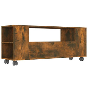 Szafka pod telewizor, przydymiony dąb, 120x35x43 cm