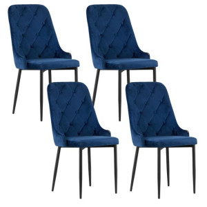 4 krzesła CAPRI granatowe