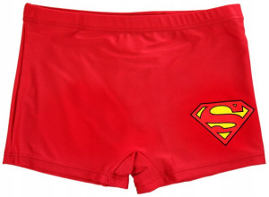 Bokserki kąpielowe na basen Superman 116 czerwone