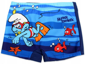 Bokserki kąpielówki Smerfy basen plaża 104 granat
