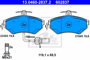 Klocki Hamulc. Vw Passat 99-00 16-19tdi Z Czuj