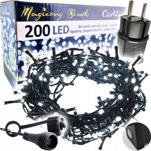 Lampki Choinkowe 200 Led Timer Lampek Zewnętrzne