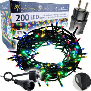 Lampki Choinkowe 200 Led Timer Lampek Zewnętrzne