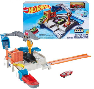 Hot Wheels City Ucieczka z Portu Zestaw GGF90+Auto