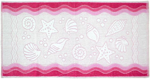 Ręcznik Flora Ocean 50x100 Różowy Greno