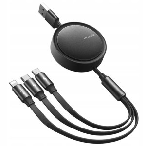 Mcdodo Kabel Zwijany Do Iphone Micro Usb Typ C 3w1