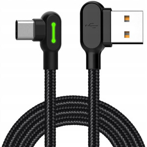Mcdodo Szybki Kabel Kątowy 90° Led Usb Typ C 0,5m
