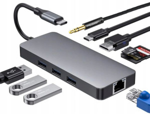 Adapter Hub Usb-c Gigabit Rj-45 Hdmi 4k Macbook M1