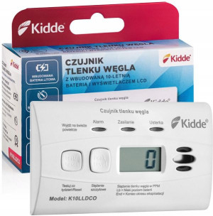 Czujnik czadu z wyświetlaczem Kidde K10LLDCO CZUŁY