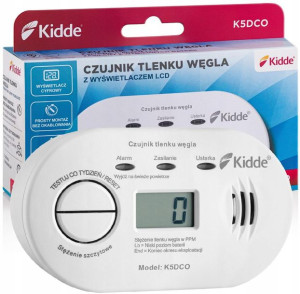 Czujnik czadu z wyświetlaczem Kidde K5DCO detektor