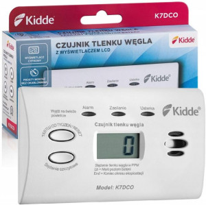 Czujnik czadu z wyświetlaczem Kidde K7DCO detektor