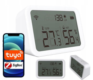 Czujnik temperatury wilgotności światła TUYA WIFI