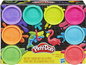 Hasbro E5063 Play Doh Ciastolina 8 kolorów Neon