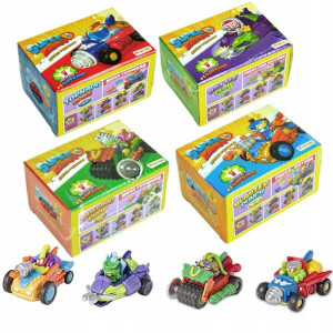 Zestaw 4 SZTUKI Magic Box Super Zings Seria 4 pojazd MegaJet + figurka Supe