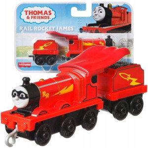 Fisher Price Tomek i przyjaciele lokomotywa James i wagonik