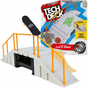 Tech Deck fingerboard zestaw rampa Flip N' Grind + deskorolka