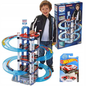Garaż Hot Wheels 5 Poziomowy parking dla resoraków + Auto Hot Wheels resora