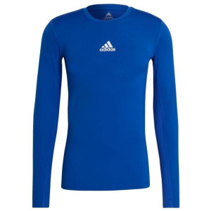 Koszulka męska adidas compression long sleeve tee niebieska gu7335